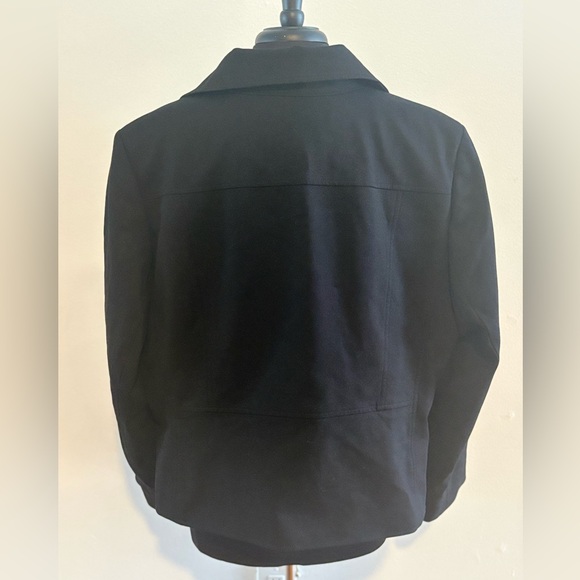 Kasper Women’s Black Blazer with Zipper Accents 22W - Picture 2 of 9